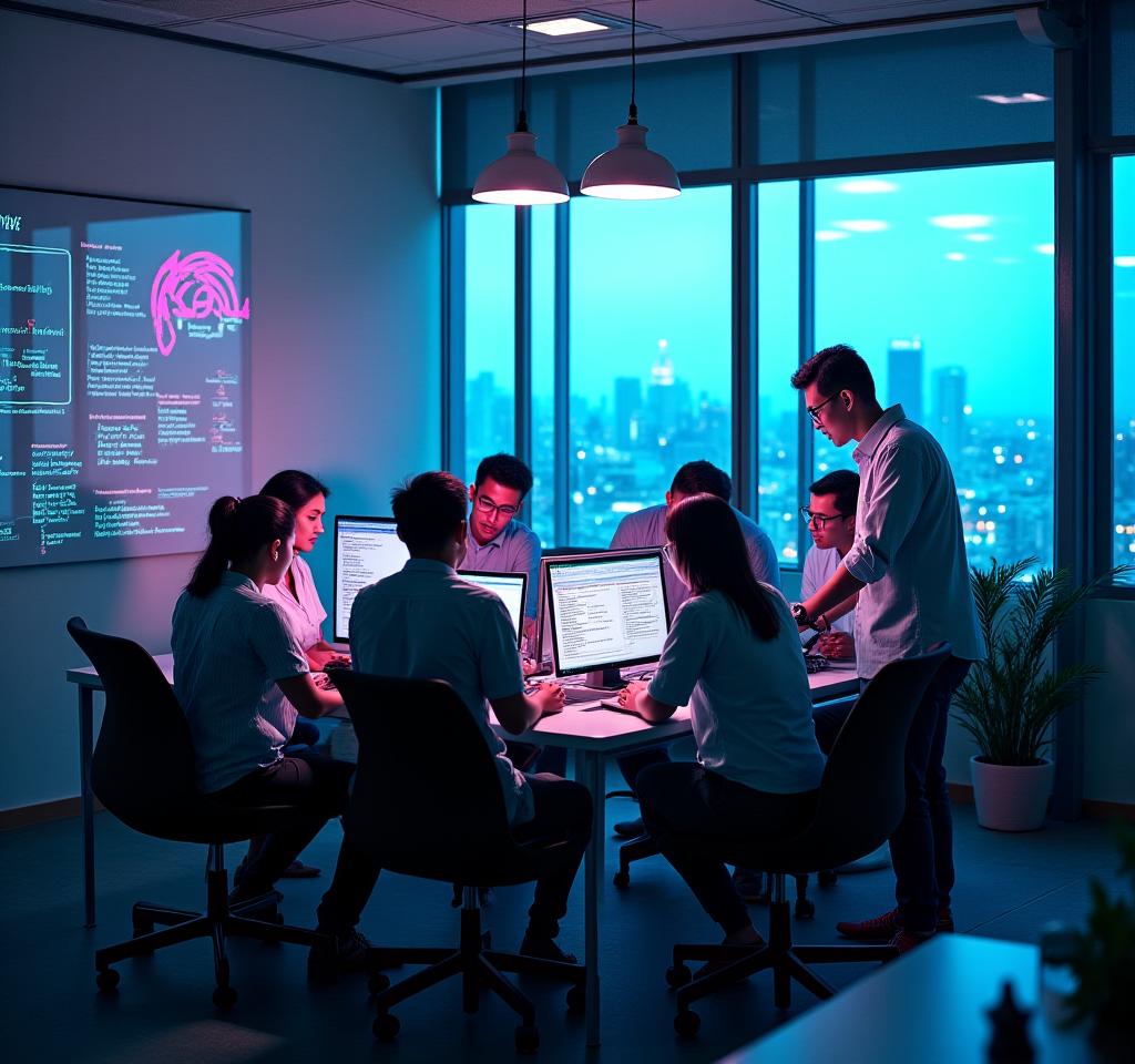 Mahiwag Tech Team sa Makati Office